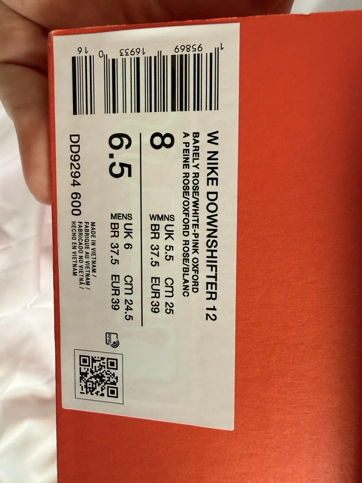 Nike Downshifter 13 Trainers Pink Beige UK 5.5 EU 39 Women’s BNIB Running