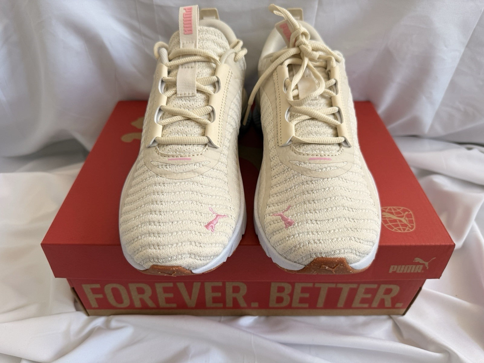 PUMA Softride Enzo Evo Trainers UK 6 EU 39 White Pink BNIB Women’s 310022-02
