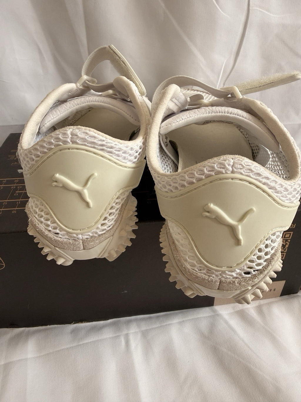 This is the Puma Mostro Mesh in Puma White Style 401666-02), UK 4 / EU 37.