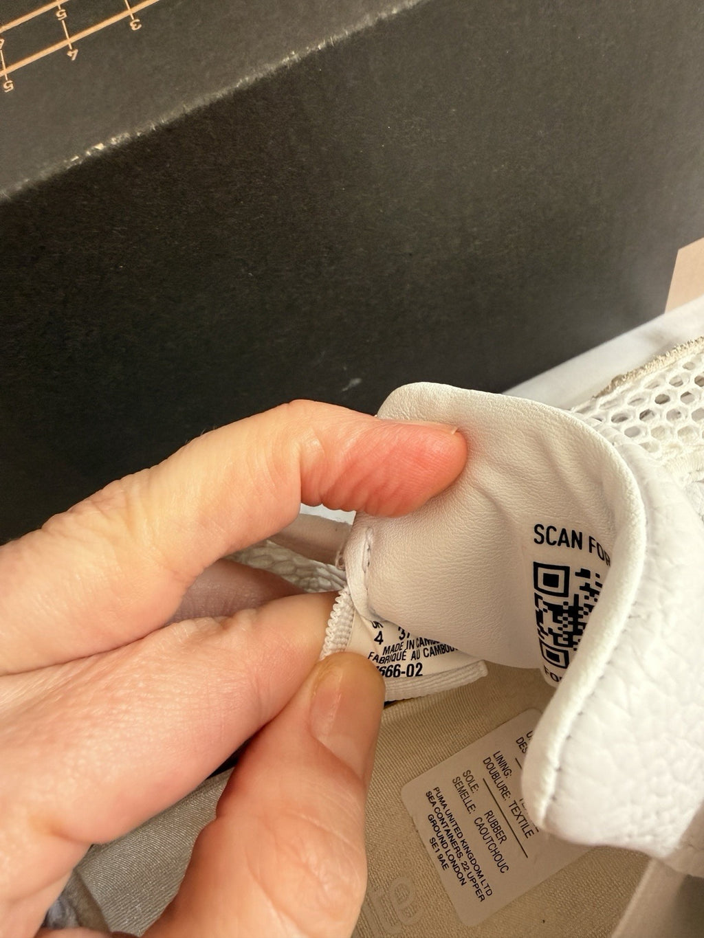This is the Puma Mostro Mesh in Puma White Style 401666-02), UK 4 / EU 37.