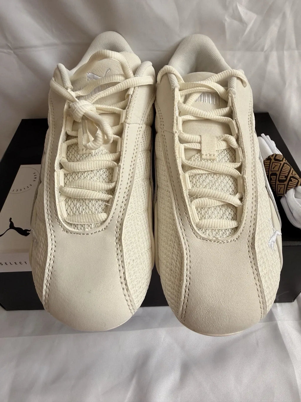 PUMA Speedcat Plus Trainers UK 6 EU 39 Warm White White BNIB 402995-03