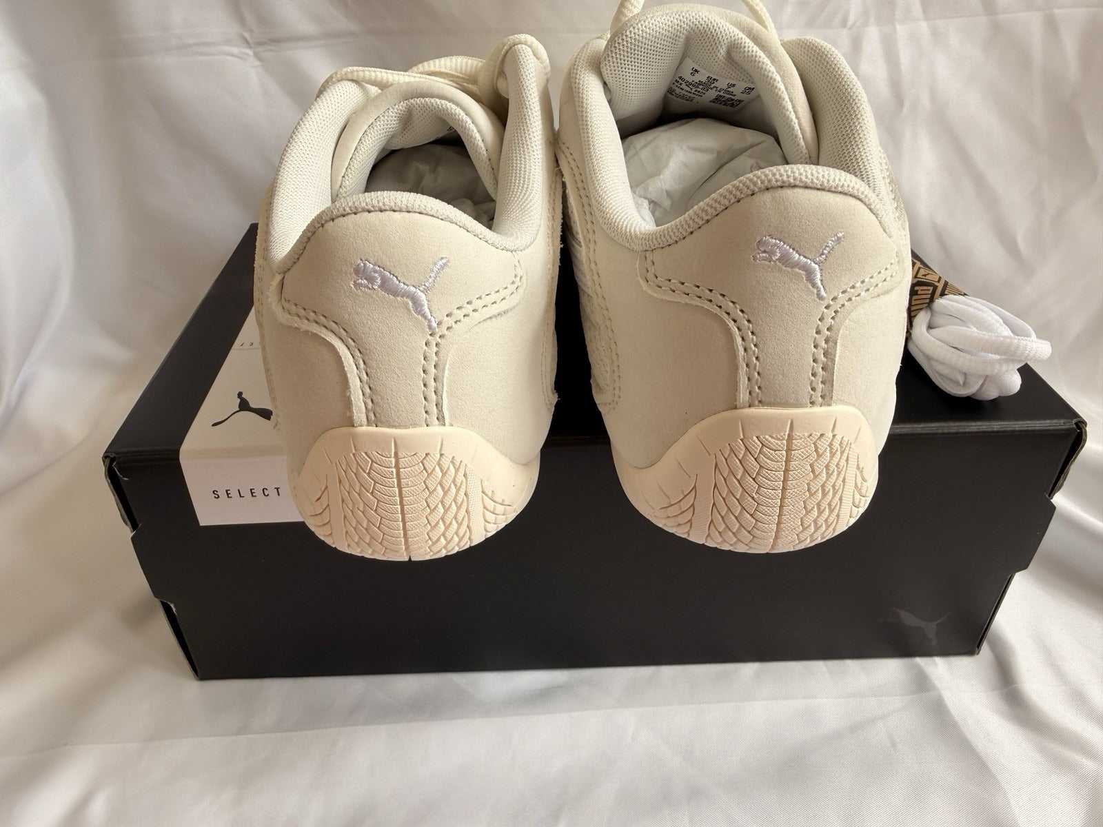 PUMA Speedcat Plus Trainers UK 6 EU 39 Warm White White BNIB 402995-03