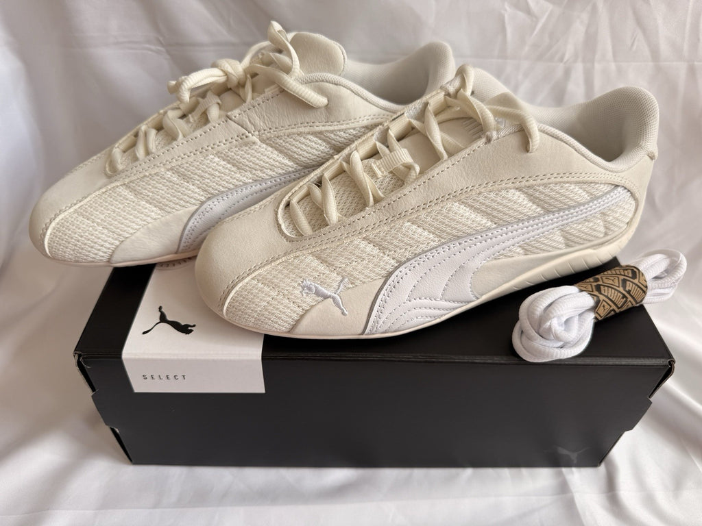 PUMA Speedcat Plus Trainers UK 6 EU 39 Warm White White BNIB 402995-03