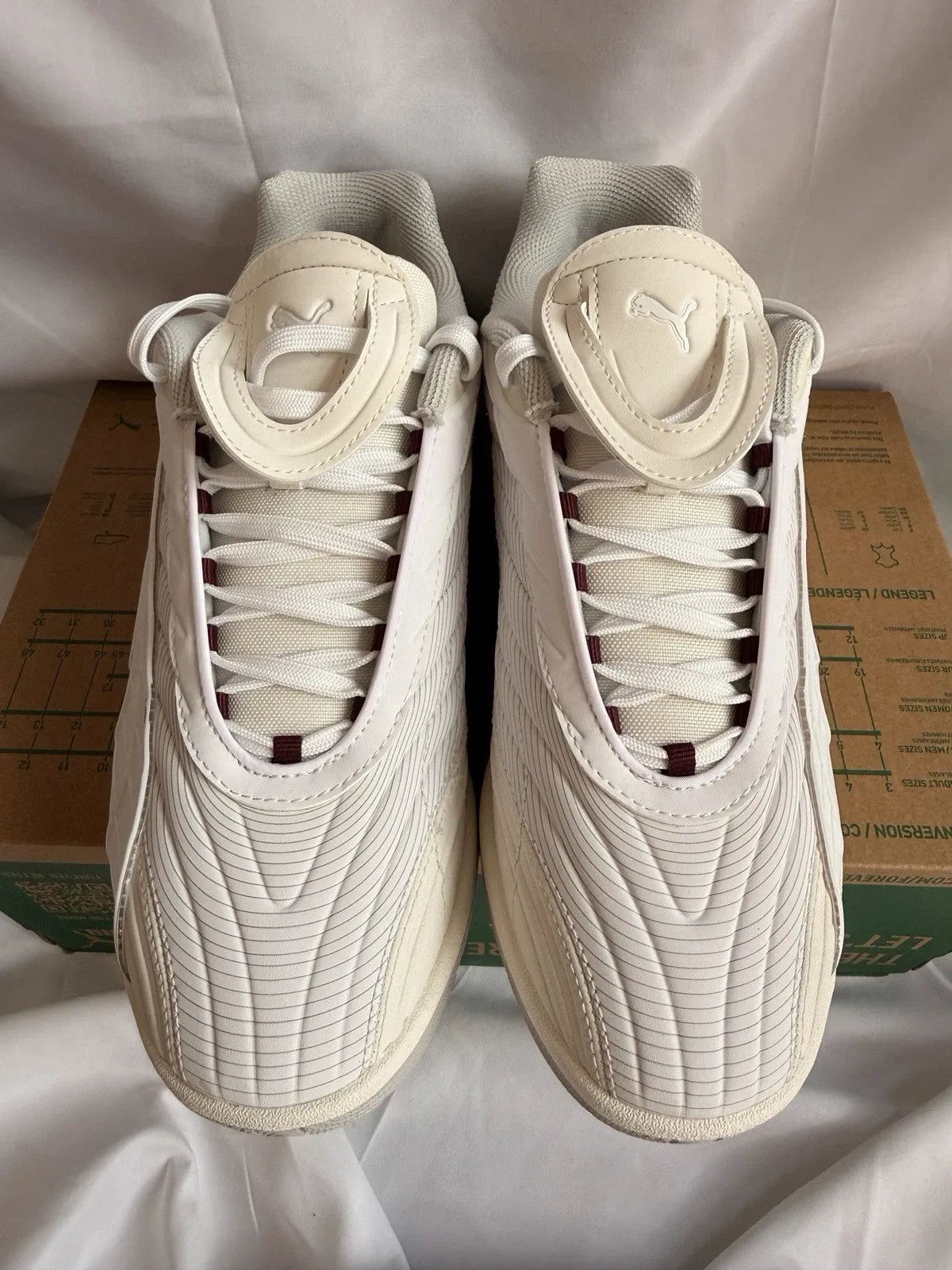 PUMA V-S2 Tactical Trainers UK 6 EU 39 White Vapor Grey BNIB 403283-02