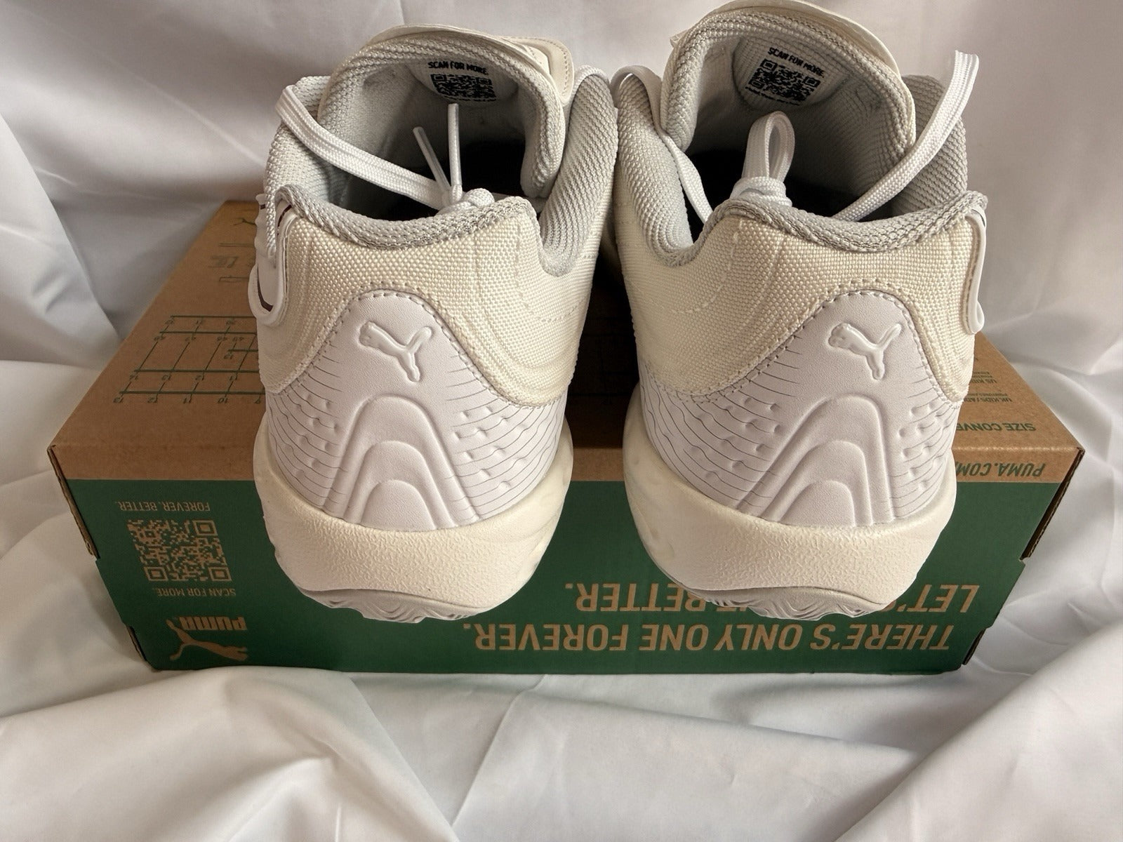 PUMA V-S2 Tactical Trainers UK 6 EU 39 White Vapor Grey BNIB 403283-02