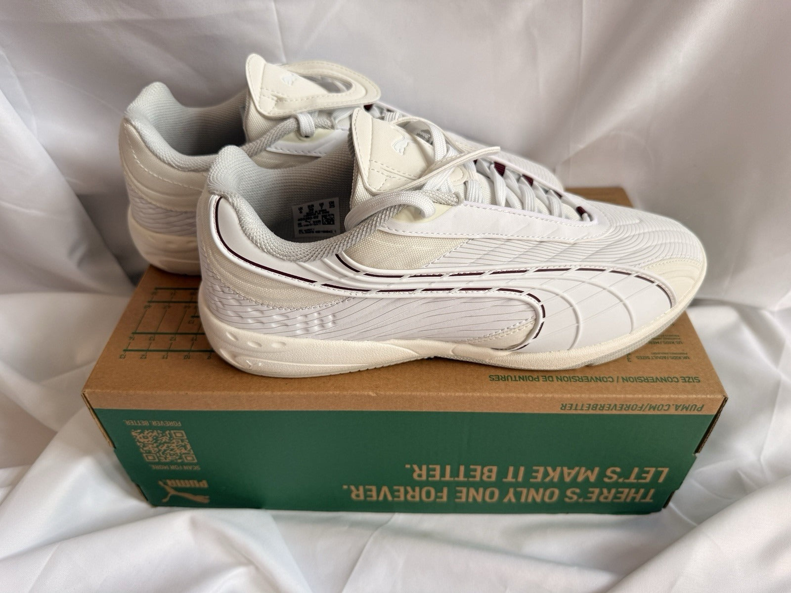 PUMA V-S2 Tactical Trainers UK 6 EU 39 White Vapor Grey BNIB 403283-02