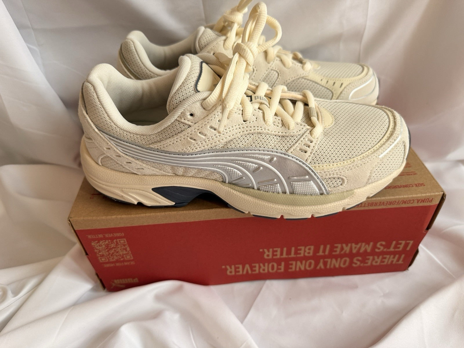 PUMA C25K Trainers UK 7 EU 40 Alpine Snow Puma Silver BNIB 403860-03