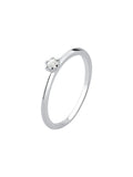 Sterling Silver Solitaire Ring