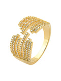 Crystal Strand Ring