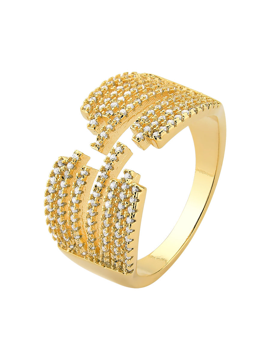 Crystal Strand Ring