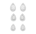 Crystal Teardrop Earring Trio