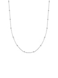 Sterling Silver Beaded Chain Necklace