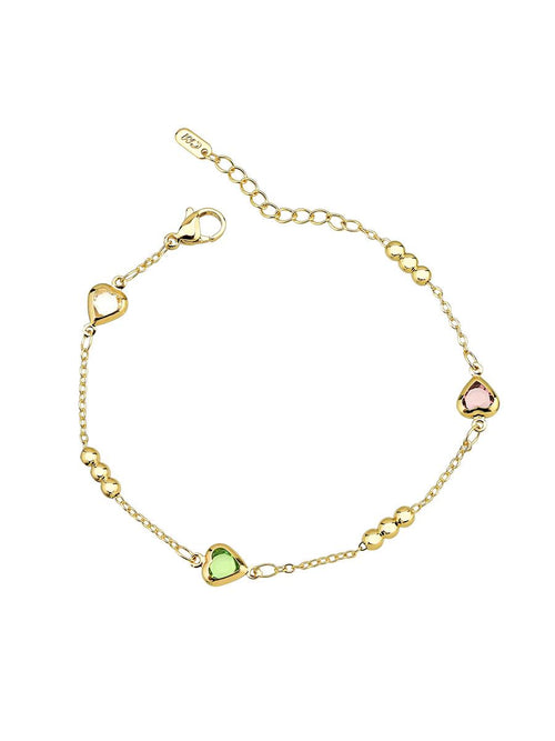 Colourful Heart Beaded Bracelet
