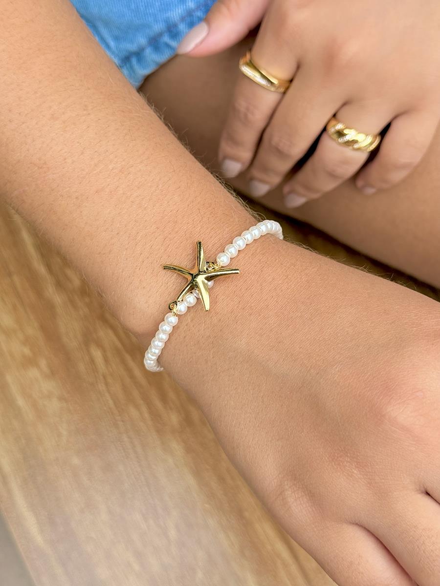 Pearl & Starfish Bracelet